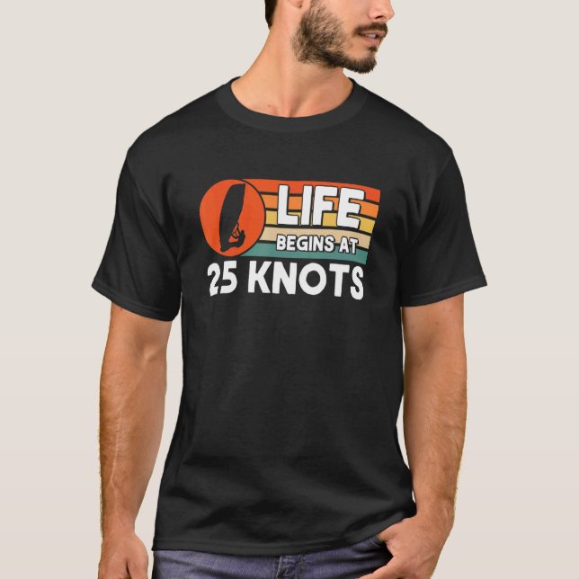 Camiseta A Vida Começa Com 25 Nós Para Navegar (Frente)