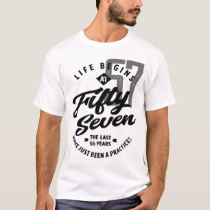 Camiseta A Vida Começa Com O Presente De Aniversário De 5