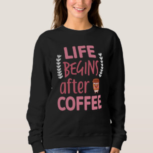 Camiseta A Vida Começa Depois do Café Cafeína Espresso Femi