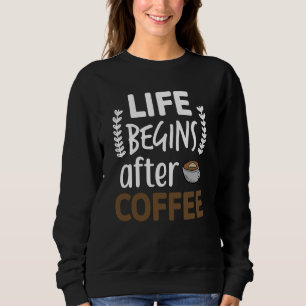 Camiseta A Vida Começa Depois do Café com Cafeína Espresso
