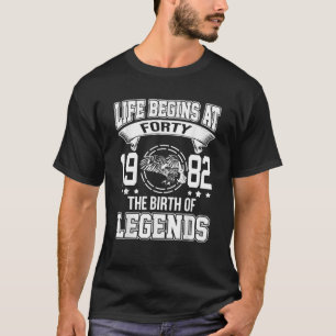 Camiseta A Vida Começa Em 41.1982 O Nascimento De Legendas