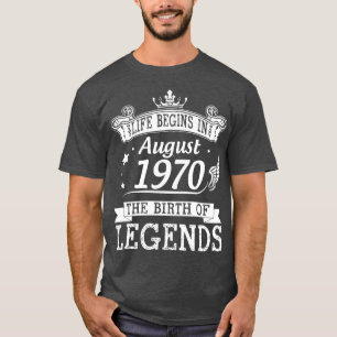 Camiseta A Vida Começa Em Agosto De 1970 O Nascimento De Le