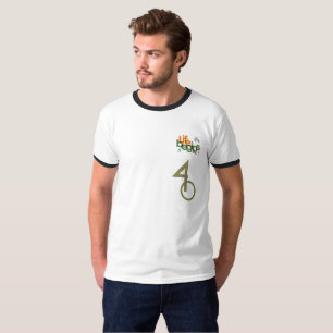 Camiseta A Vida Começa Em (Personalizar) Dedo masculino