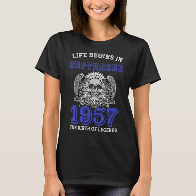Camiseta A Vida Começa Em Setembro De 1957 O Nascimento Da  (Frente)
