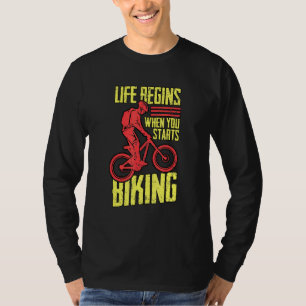 Camiseta A Vida Da Bicicleta Começa Quando Você Começa A Bi