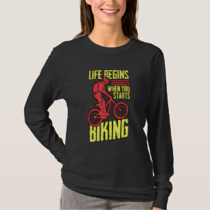 Camiseta A Vida Da Bicicleta Começa Quando Você Começa A Bi