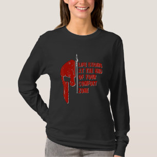 Camiseta A Vida da Corrida Spartan Começa no Fim da Sua Zon