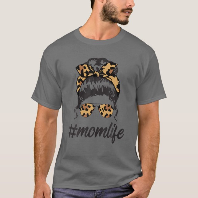 Camiseta A Vida Da Mãe Clássica Com As Formas De Padrões Do (Frente)