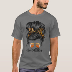 Camiseta A Vida Da Mãe De Futebol Com Leopardo E O Jogo De