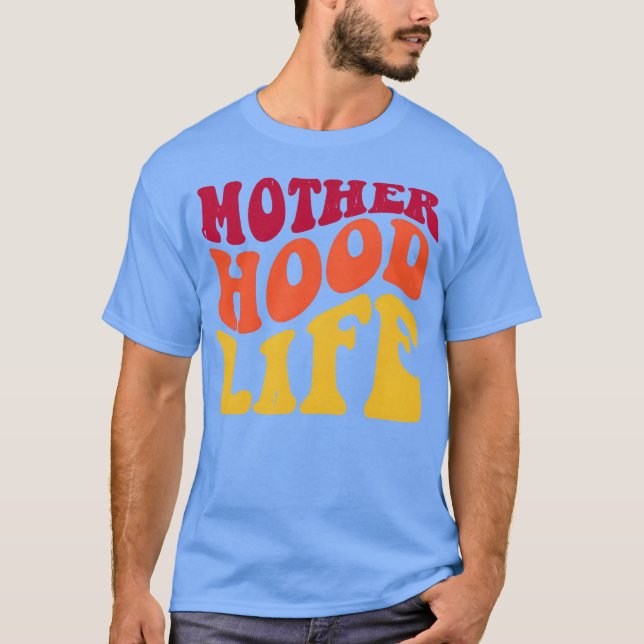 Camiseta a vida da mãe no capô é engraçada (Frente)