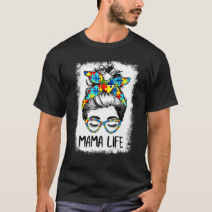Camiseta A Vida da Mamãe Conscientização do Autismo Autista