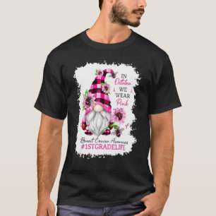 Camiseta A Vida Da rua Em Outubro Vestimos Rosa - Gnomo