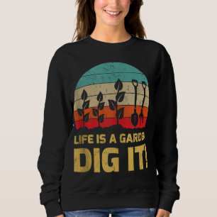 Camiseta A Vida Da Vintagem Do Jardim É Um Porco De Jardim