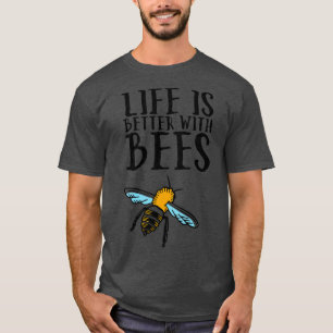 Camiseta A Vida Das Abelhas É Melhor Com As Abelhas