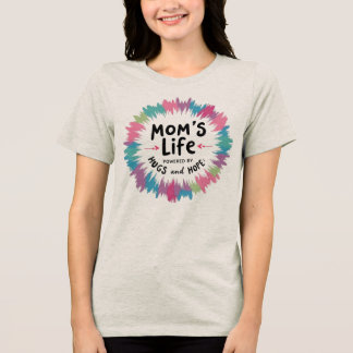 Camiseta A vida das mães movida por abraços e esperanças