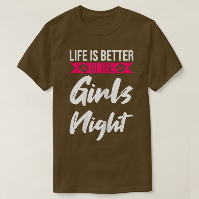 Camiseta A vida das mulheres é melhor na festa das garotas (Frente do Design)