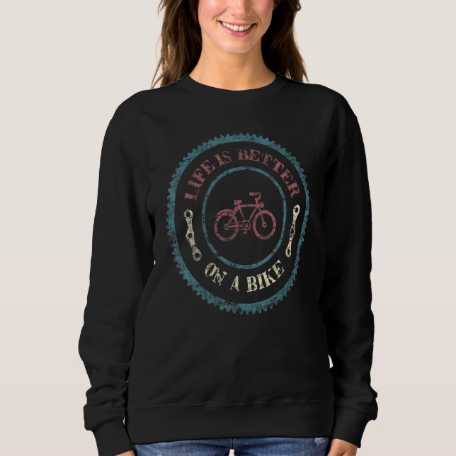 Camiseta A Vida De Ciclo É Melhor Em Uma Bicicleta De Bicic (Frente)