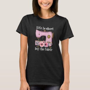 Camiseta A Vida De Costura É Um Comprar Curto, O Escaravelh