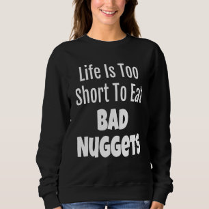 Camiseta A Vida De Foodie Nugget É Muito Curta Para Comer M