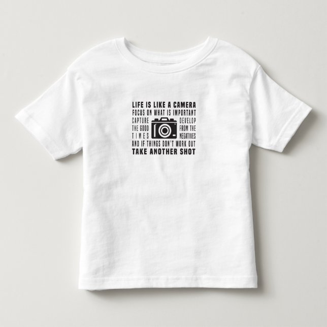 Camiseta A Vida De Fotógrafo É Como Uma Fotografia De Câmer (Frente)