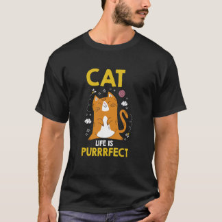 Camiseta A vida de gato é Purrfeita