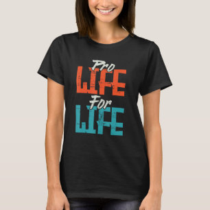 Camiseta A Vida De Geração De Prolife Começa A Mulher Repub
