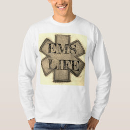 Camiseta A vida de Khaki EMS dos homens, você cai.