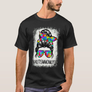 Camiseta A Vida de Mãe Consciente do Autismo Autista Mulher