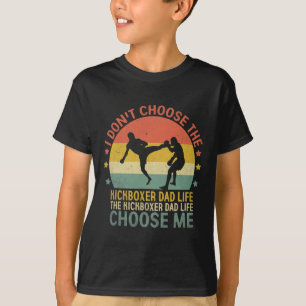 Camiseta A Vida de Pai Kickboxer Escolha-Me Kick Boxing Kic