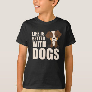 Camiseta A Vida De Pastor Australiana É Melhor Com Cães
