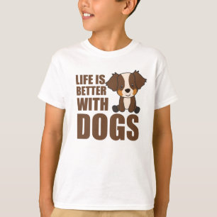 Camiseta A Vida De Pastor Australiana É Melhor Com Cães