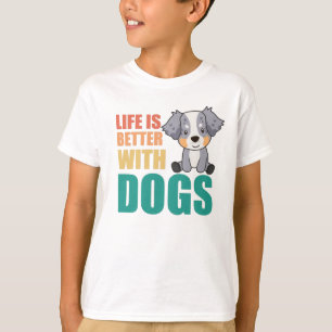 Camiseta A Vida De Pastor Australiana É Melhor Com Cães