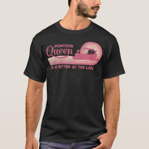 Camiseta A Vida De Pontoon É Melhor No Lago Boater Lo