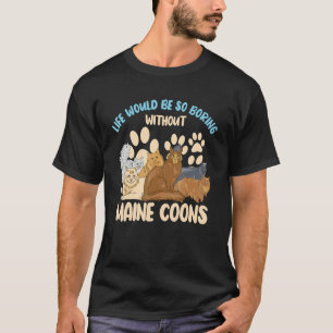 Camiseta A Vida De Proprietário De Gato Seria Tão Chata Sem