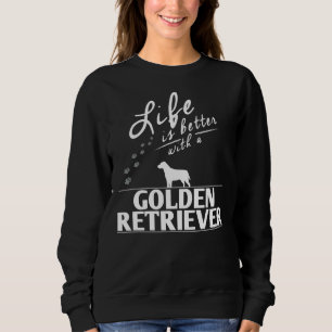 Camiseta A Vida De Retriever Engraçada De Ouros É Melhor Co