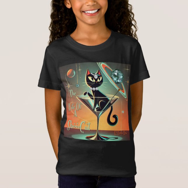 Camiseta A Vida De Um Gato De Moça (Frente)