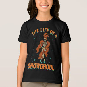 Camiseta A vida de uma moça de esqueleto de Halloween