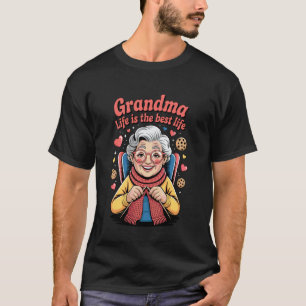 Camiseta A Vida de Vovó É A Melhor Vida Vovó Adorável