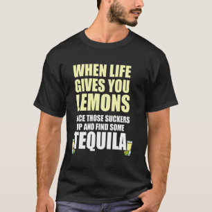 Camiseta A Vida Do bebendo Te Dá Os Limões Encontrarem Tequ