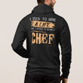 Camiseta A vida do chef. Ideia Engraçada De Presente.