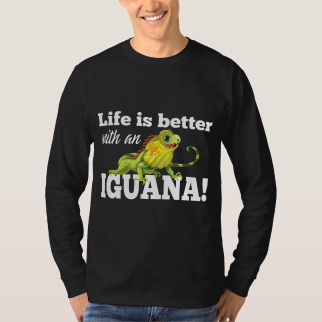 Camiseta A Vida Do Dragão É Melhor Com Uma Iguana (Frente)