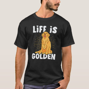 Camiseta A vida do Golden Retriever é Dourada