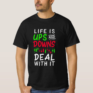 Camiseta A Vida Do Investidor É Ups E Downs