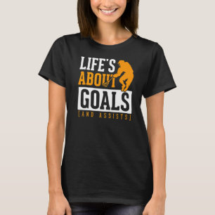 Camiseta A Vida do Jogador de Lacrosse Ajuda a Motivação