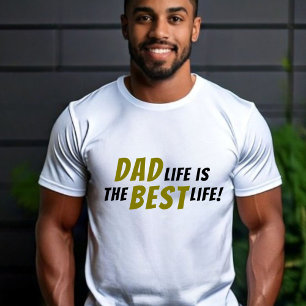 Camiseta A vida do pai é a melhor citação do pai