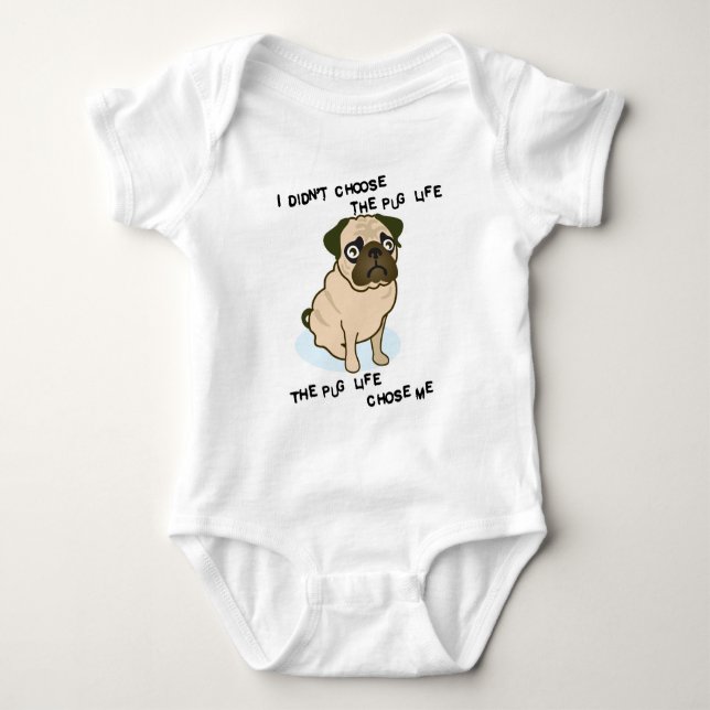 Camiseta a vida do Pug (Frente)