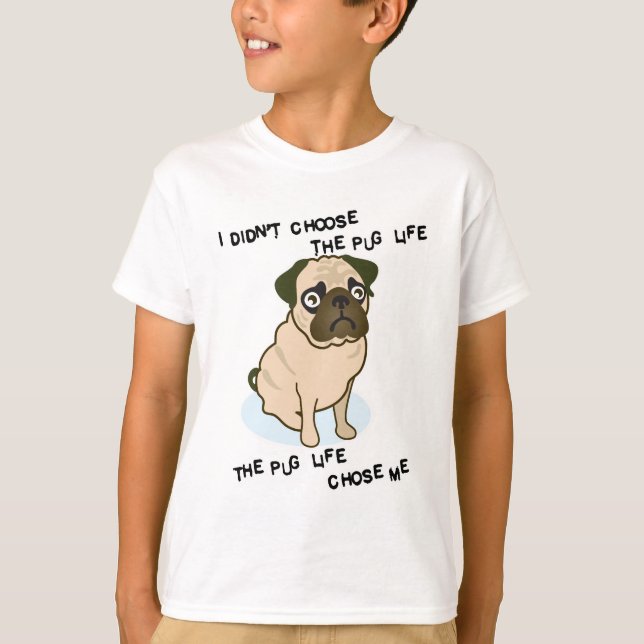 Camiseta a vida do Pug (Frente)
