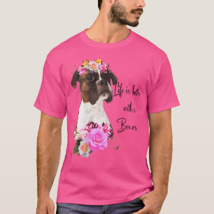Camiseta A Vida Do Win É Melhor Com Um Boxer Cute Boxer Com