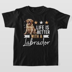 Camiseta A vida dos animais de criação é melhor com um labr