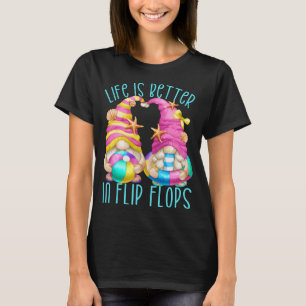Camiseta A Vida Dos Gnomos Da Praia Engraçada É Melhor Em C